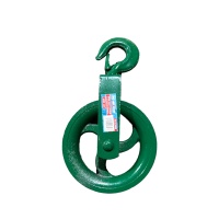 Блок монтажный 0,9 тонн, с крюком и роликом 140 мм, "MAXIMUM" MX 13988